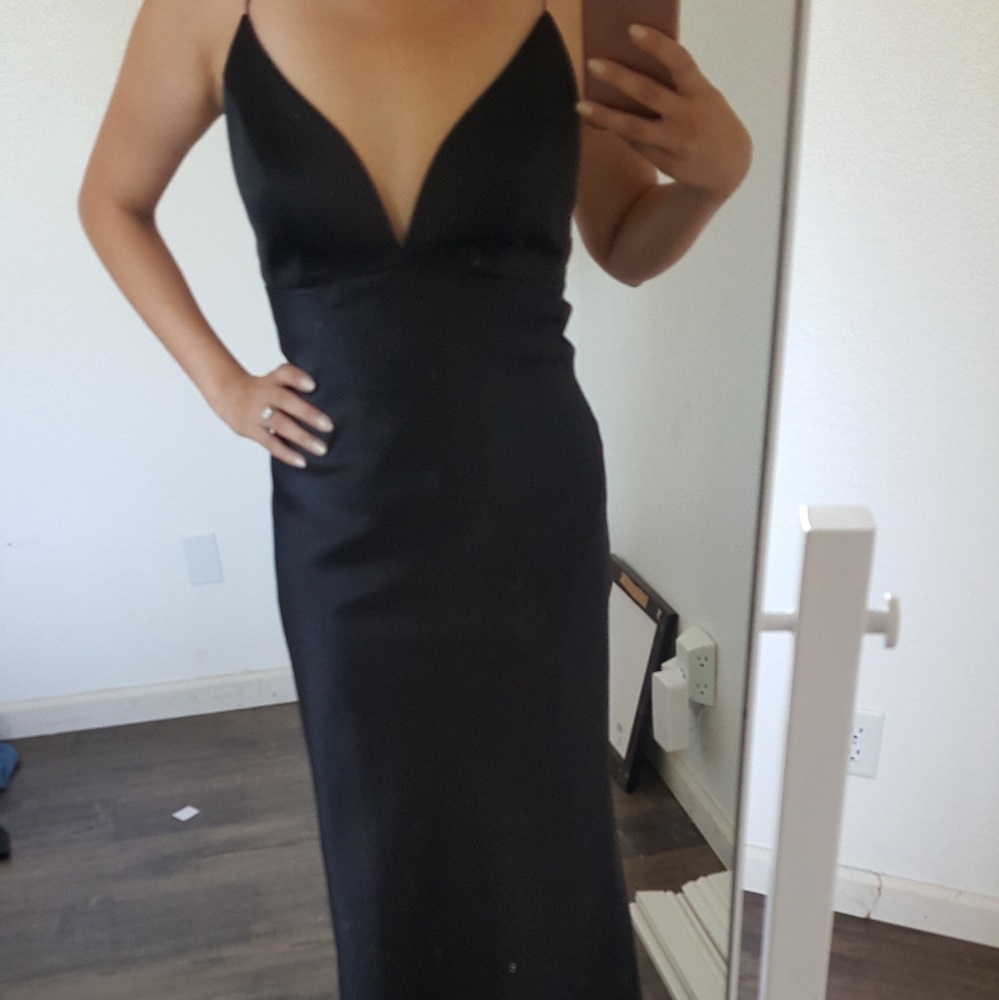 Black evening gown